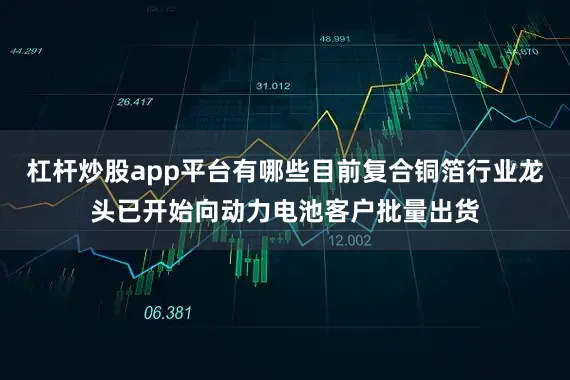 杠杆炒股app平台有哪些目前复合铜箔行业龙头已开始向动力电池客户批量出货