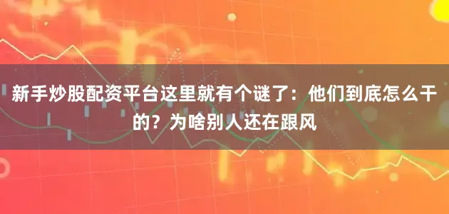 新手炒股配资平台这里就有个谜了:他们到底怎么干的?为啥别人还在跟风